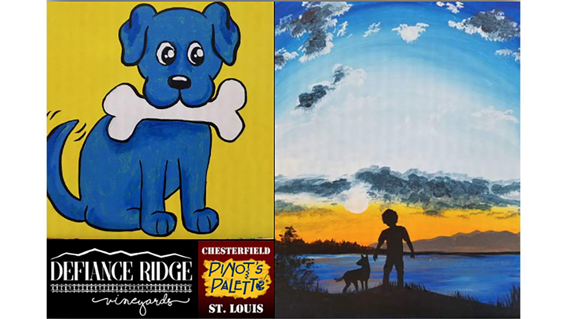 Paint with Your Pooch at Defiance Ridge Vineyards